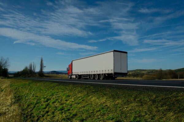 Truck on the road